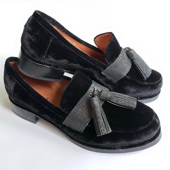 Jeffrey Campbell Shoes - Jeffrey Campbell Black Velvet Loafer